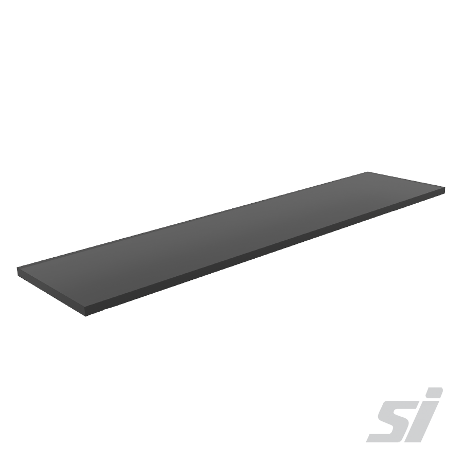Melamine shelf 1180mm - Black