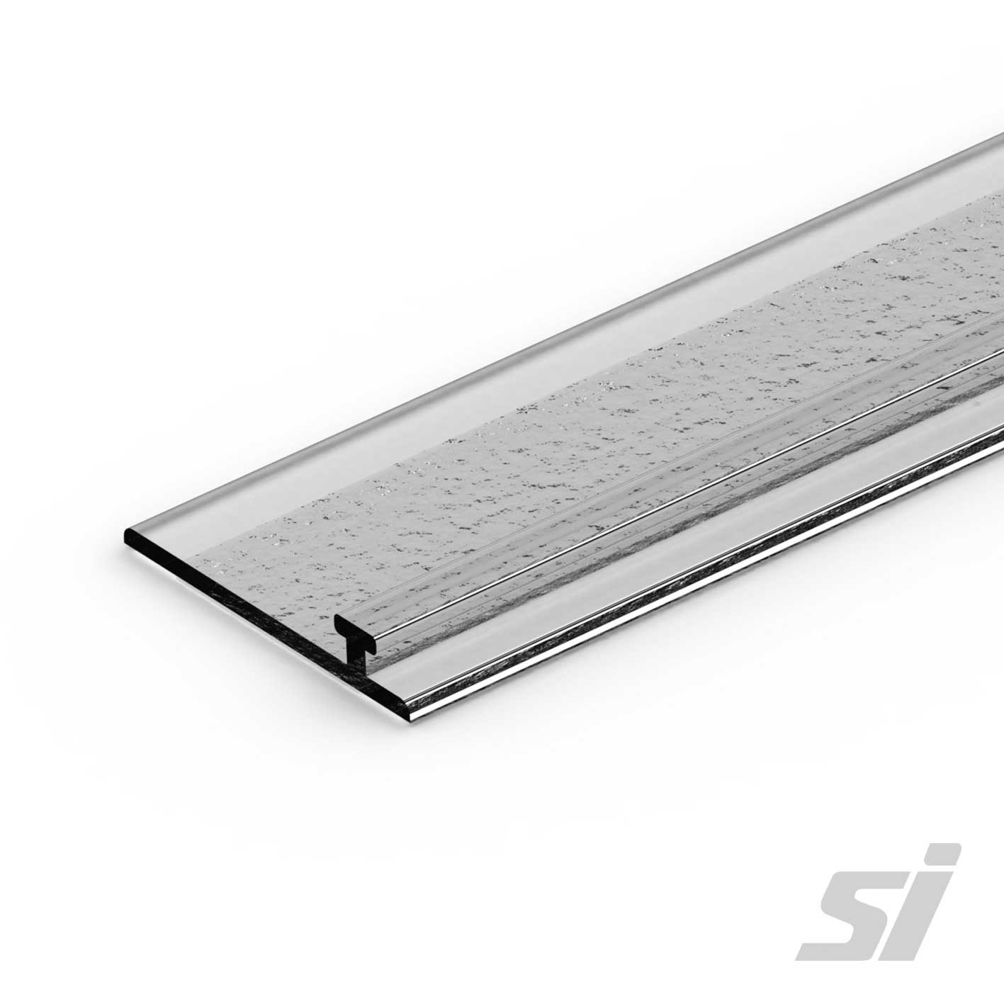 Adhesive Shelf Rail For Dividing Products