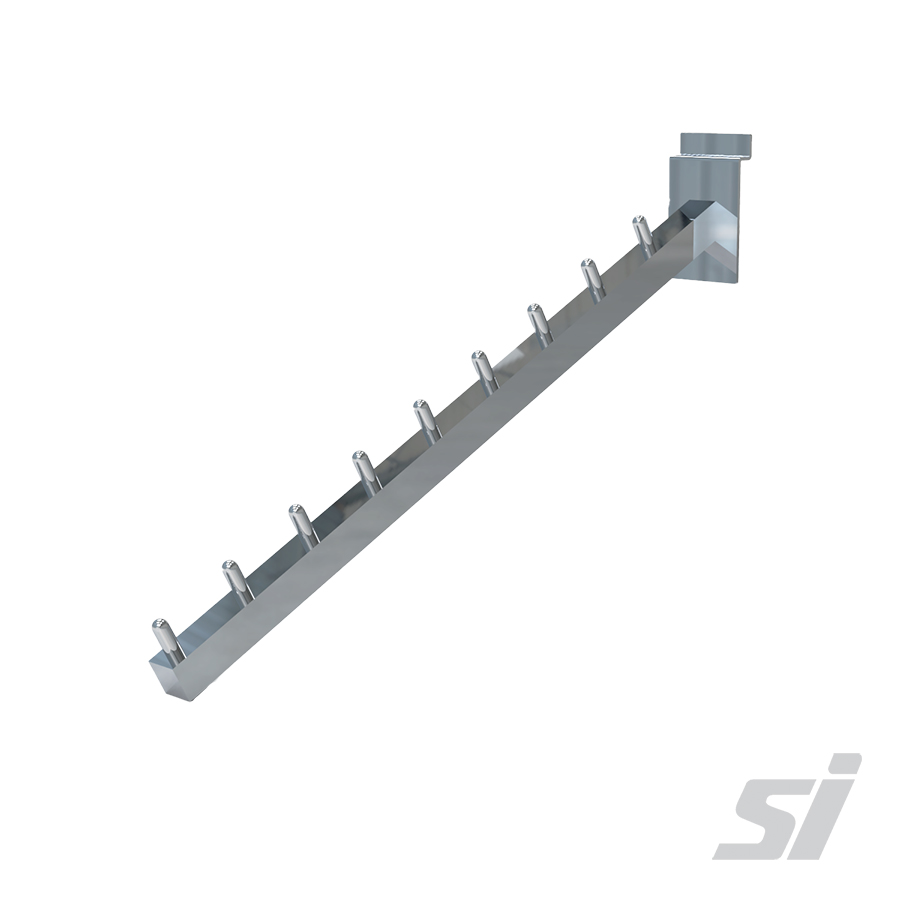 slatwall waterfall display arm