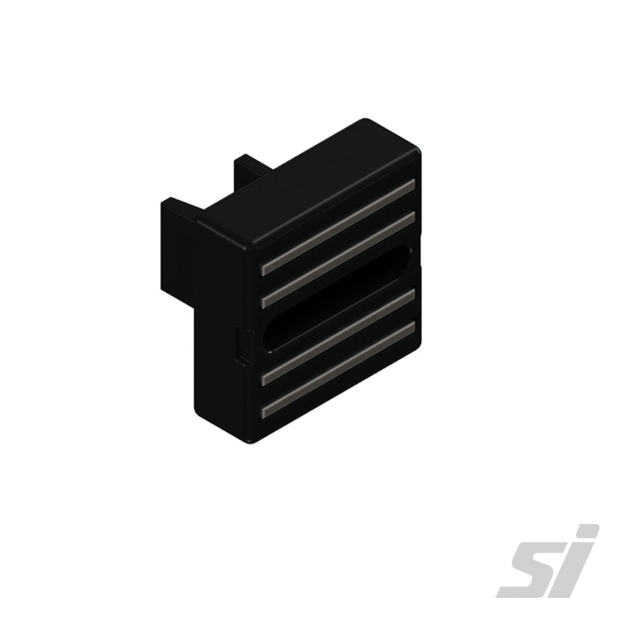 Black magnetic sign connector