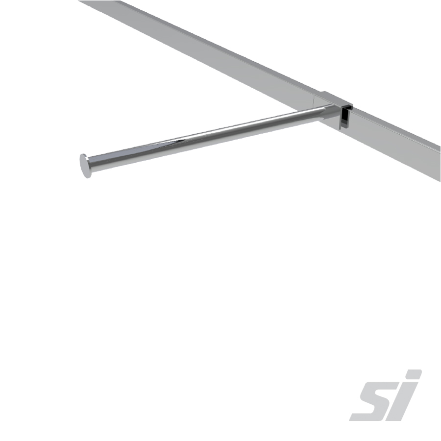straight clothing display arm