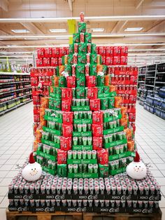 soft drink christmas display