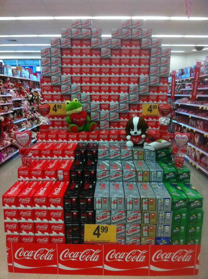 Supermarket Valentines Display