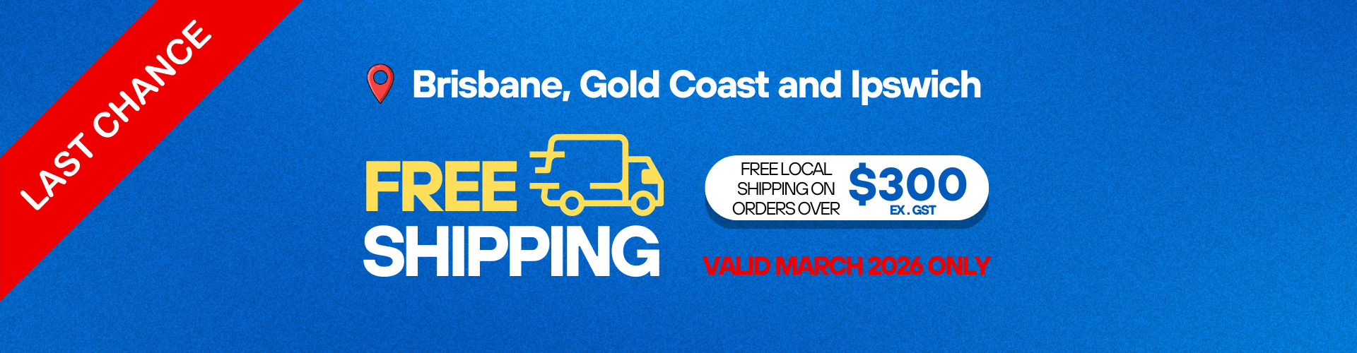 Free Local Shipping MARCH