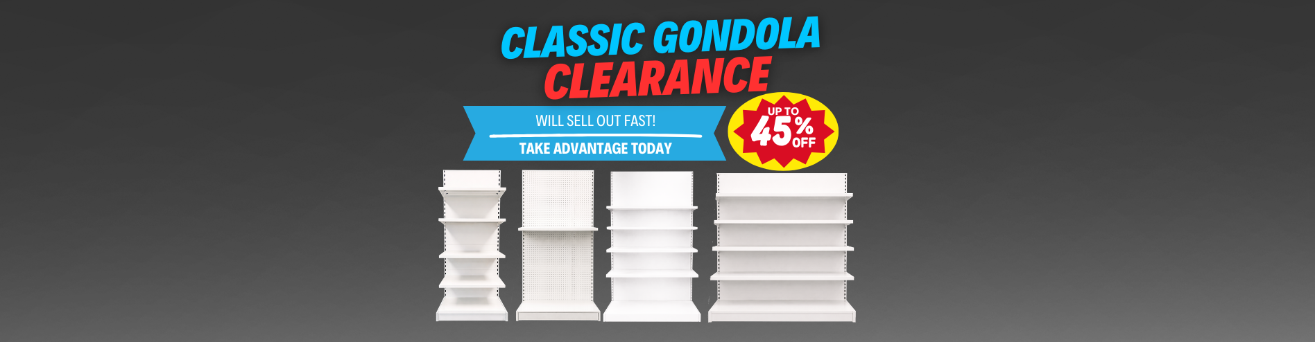 White Classic Gondola Clearance