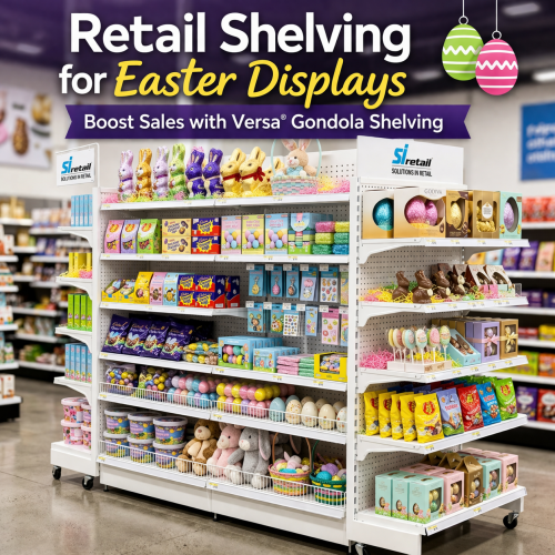 Easter display with Versa® shelving